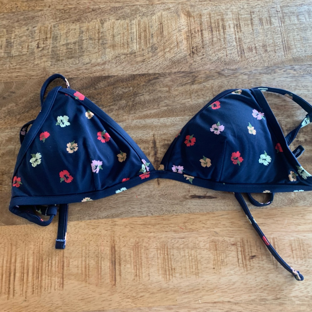 Madewell Floral Bikini Top